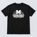 Middies Love to Read Black Tee — White Logo
